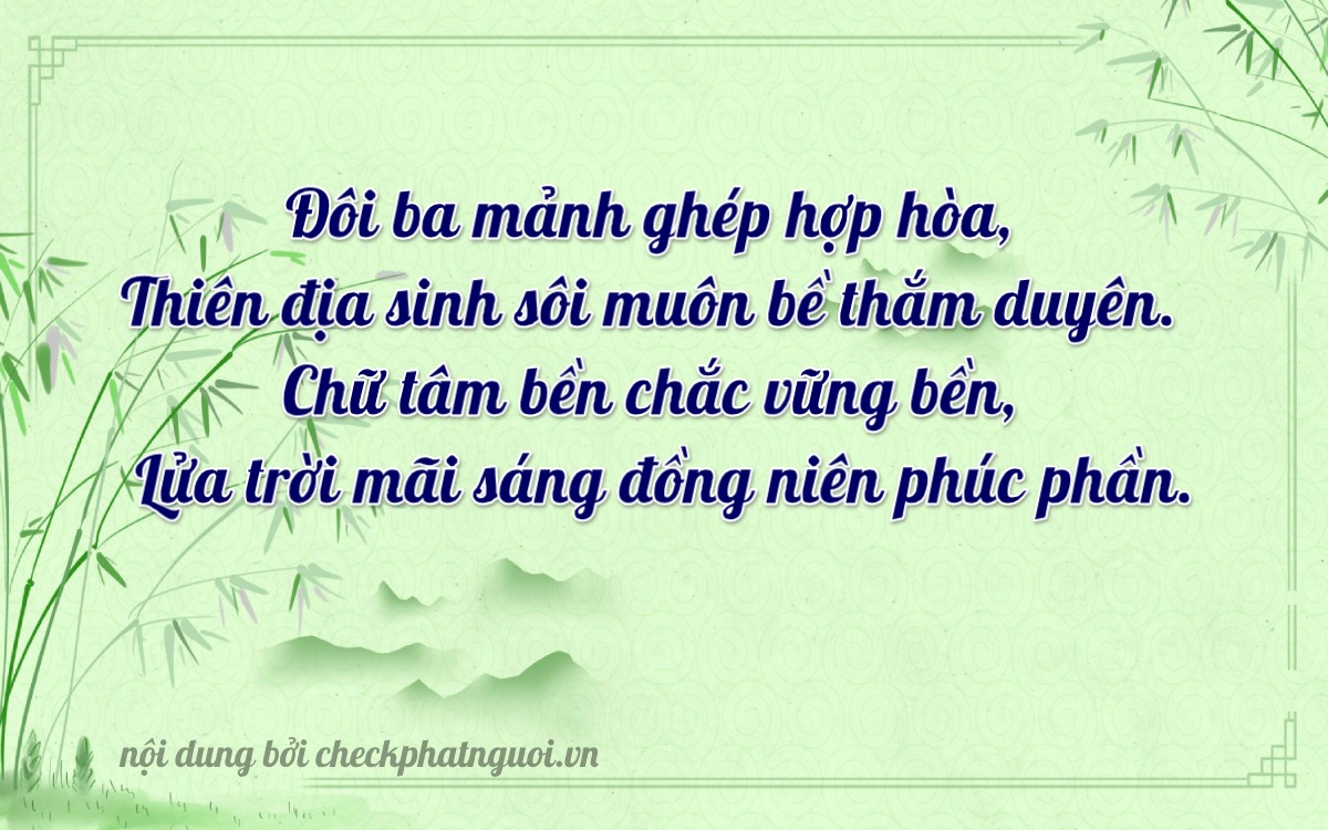Bài thơ ý nghĩa cho <b>biển số 11H1-27303</b> tại website checkphatnguoi.vn
