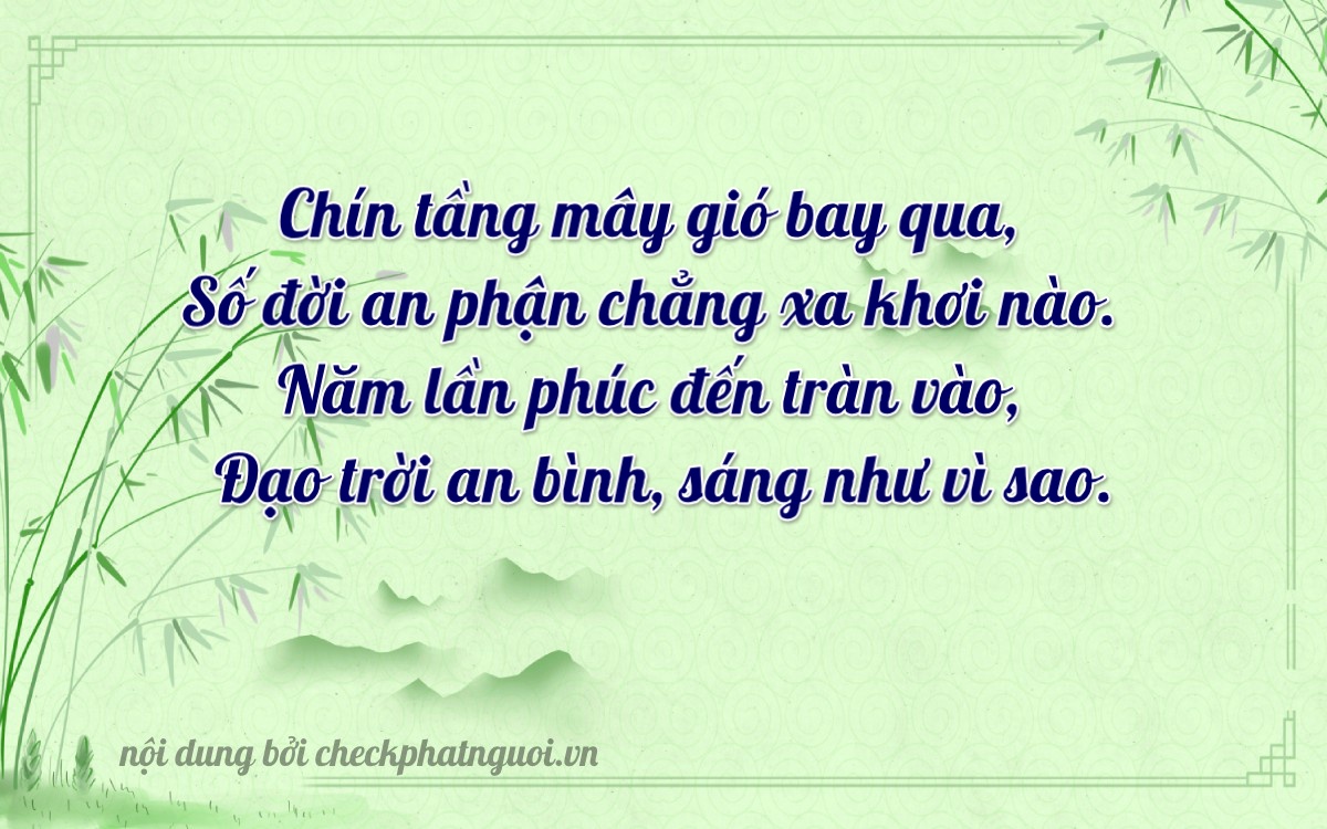 Bài thơ ý nghĩa cho <b>biển số 11L1-99999</b> tại website checkphatnguoi.vn