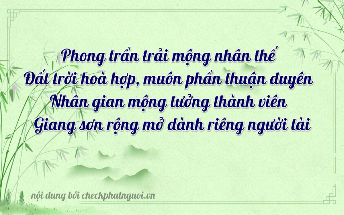Bài thơ ý nghĩa cho <b>biển số 12003</b> tại website checkphatnguoi.vn