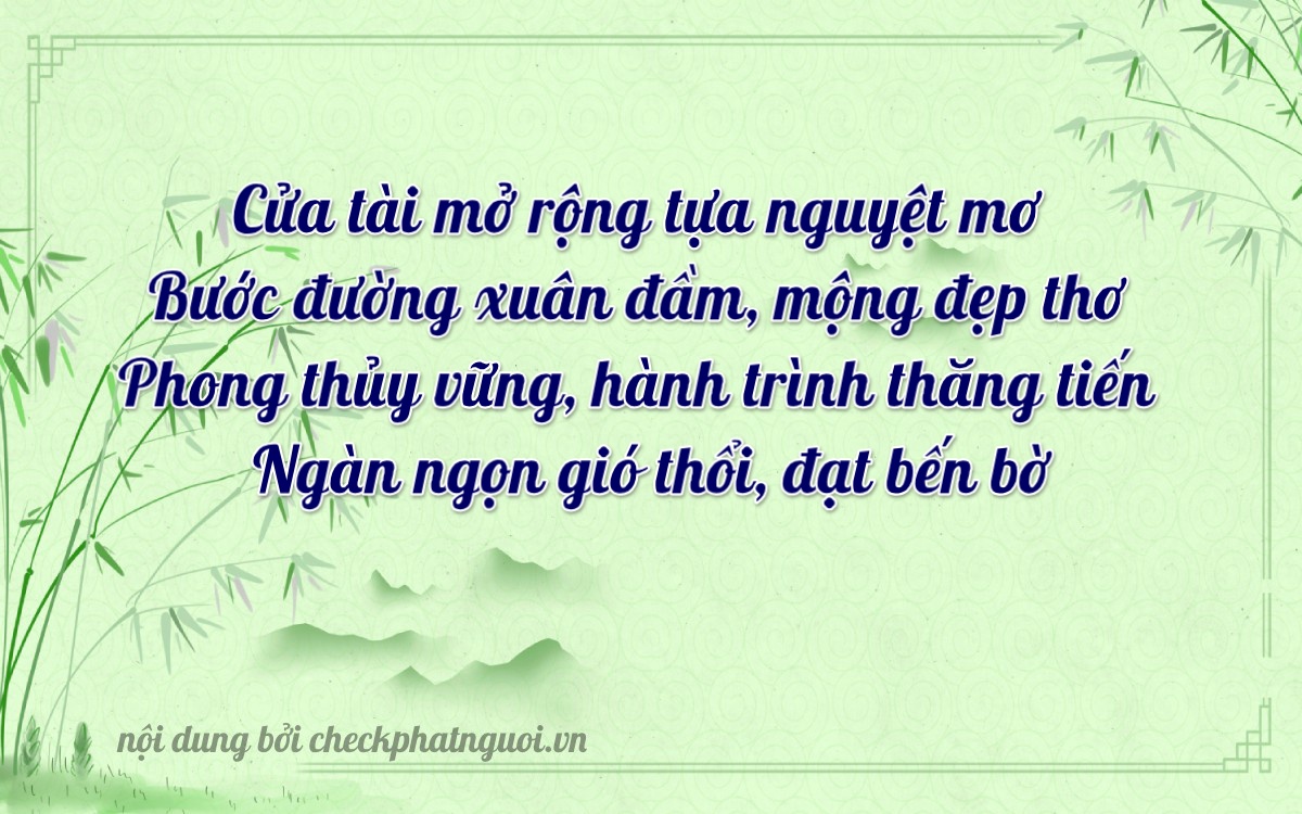 Bài thơ ý nghĩa cho <b>biển số 12A-00259</b> tại website checkphatnguoi.vn