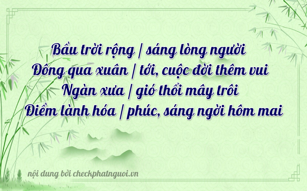 Bài thơ ý nghĩa cho <b>biển số 12A-04022</b> tại website checkphatnguoi.vn