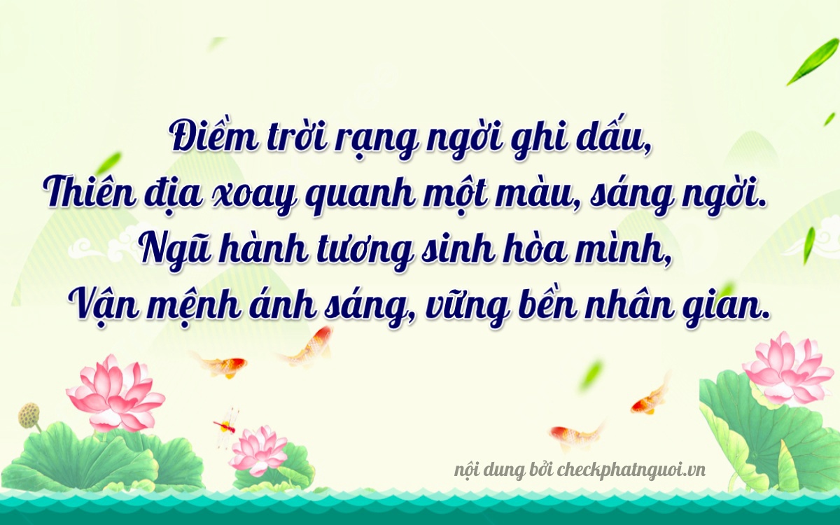 Bài thơ ý nghĩa cho <b>biển số 12A-05541</b> tại website checkphatnguoi.vn