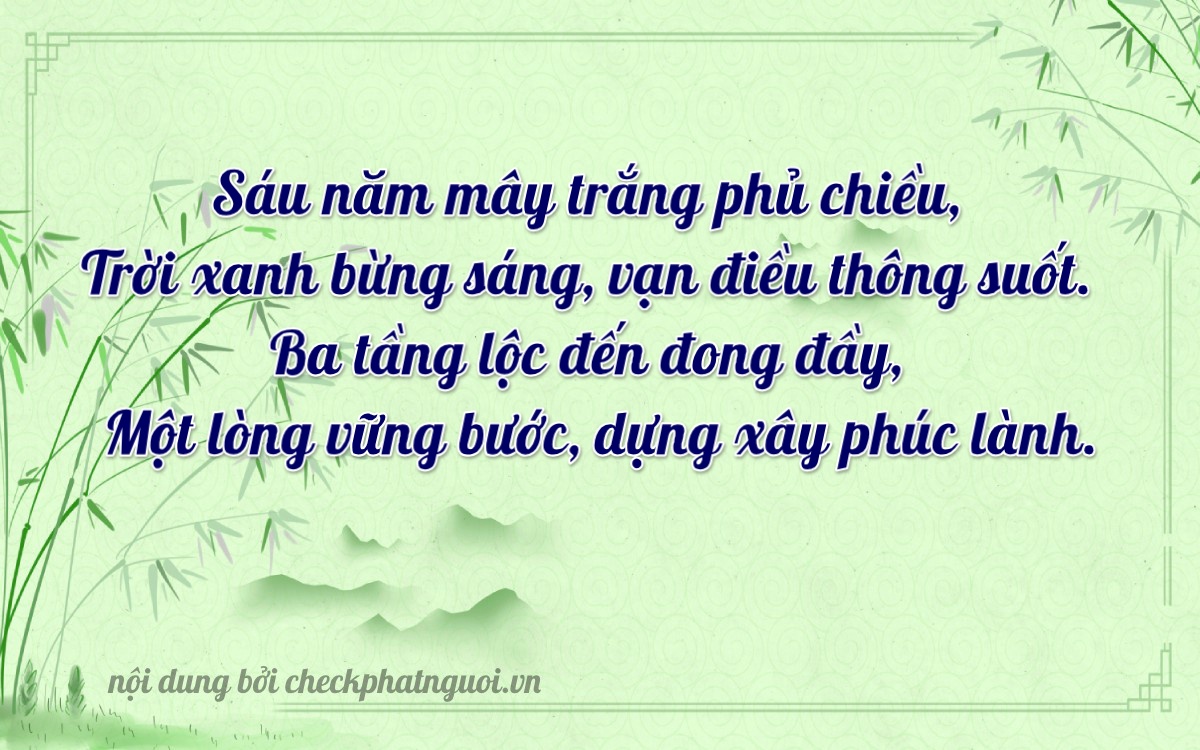 Bài thơ ý nghĩa cho <b>biển số 12A-06341</b> tại website checkphatnguoi.vn