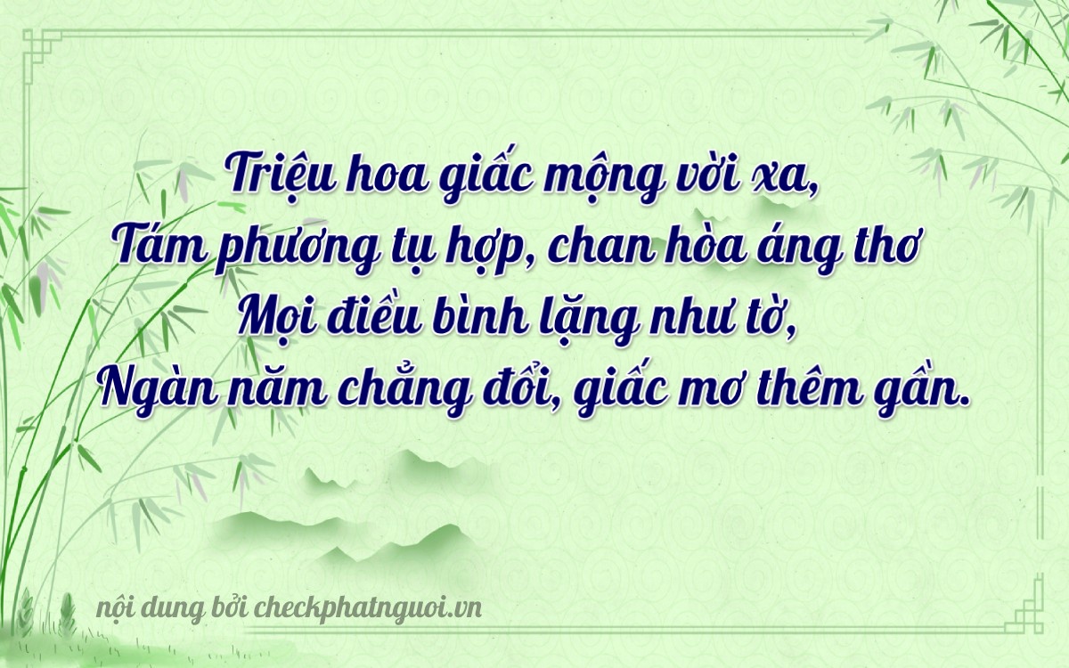 Bài thơ ý nghĩa cho <b>biển số 12A-08151</b> tại website checkphatnguoi.vn