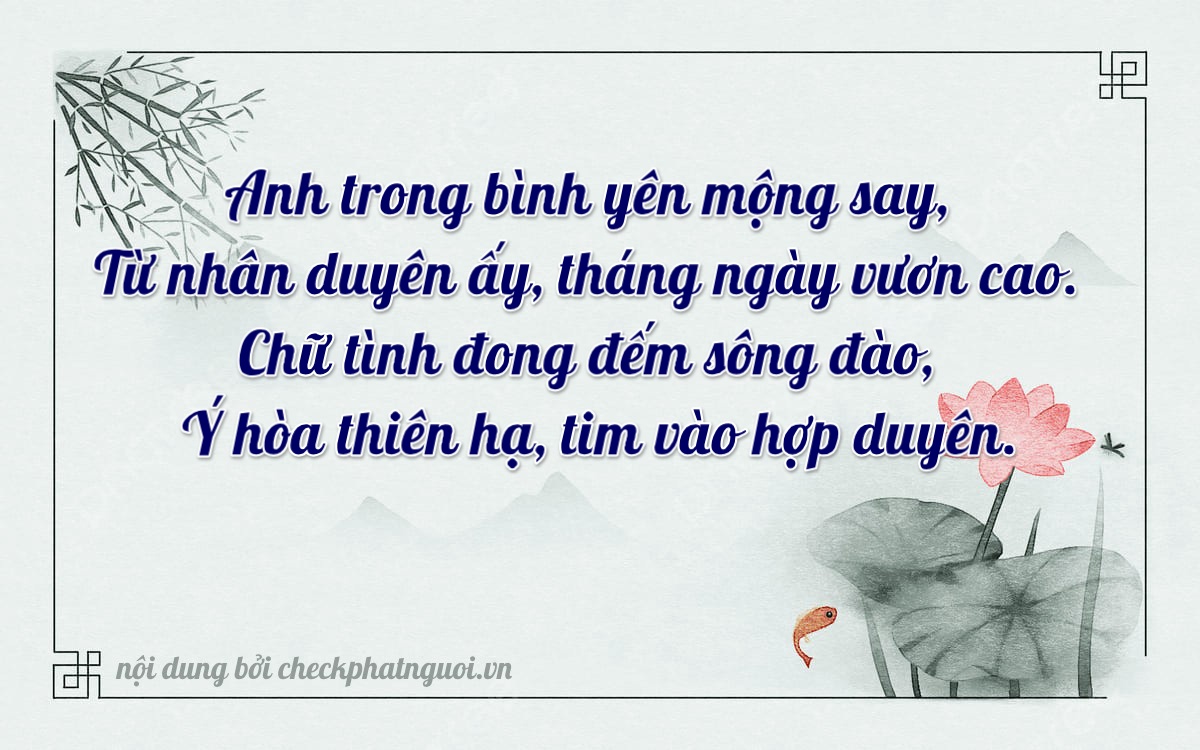 Bài thơ ý nghĩa cho <b>biển số 12A-09815</b> tại website checkphatnguoi.vn