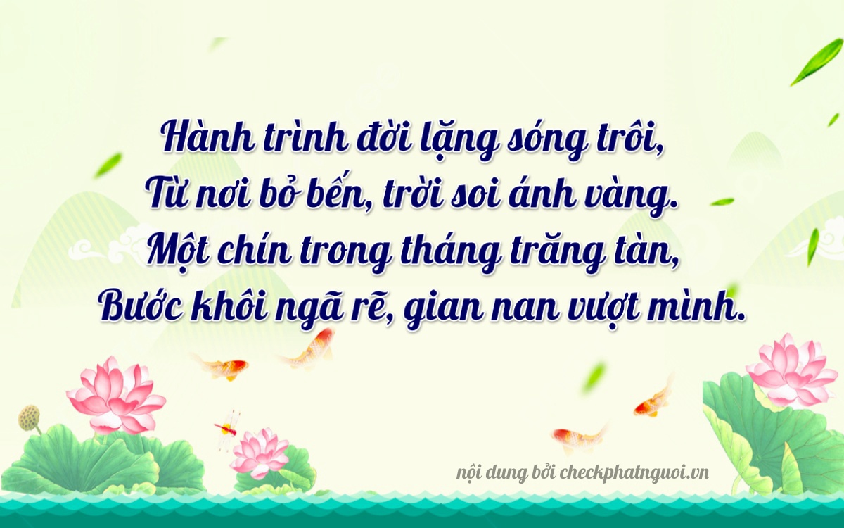 Bài thơ ý nghĩa cho <b>biển số 12A-13019</b> tại website checkphatnguoi.vn