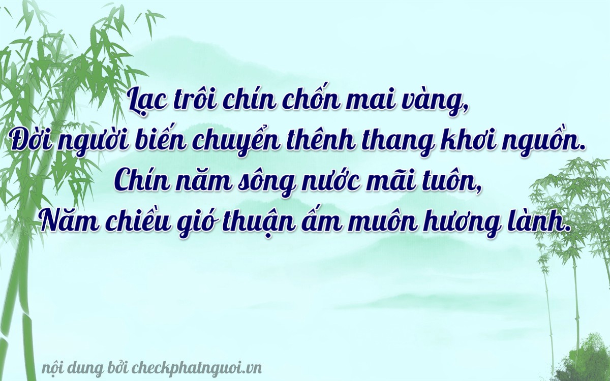 Bài thơ ý nghĩa cho <b>biển số 12A-14995</b> tại website checkphatnguoi.vn