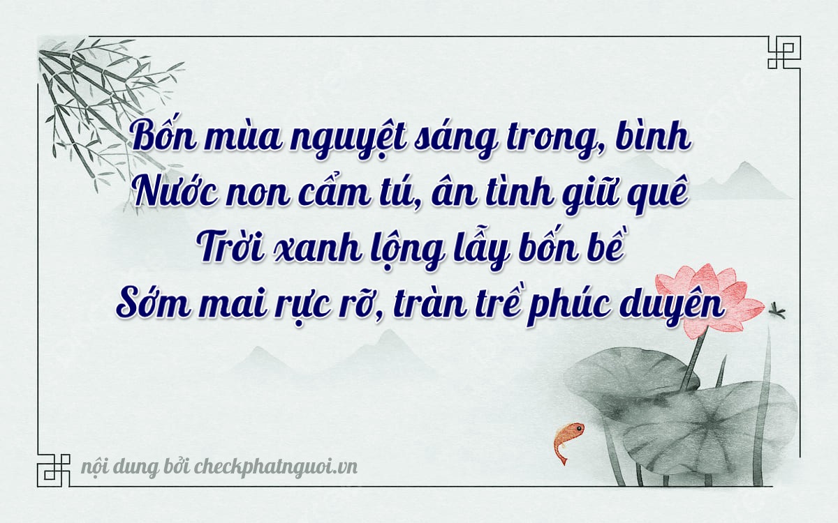 Bài thơ ý nghĩa cho <b>biển số 12A-15484</b> tại website checkphatnguoi.vn