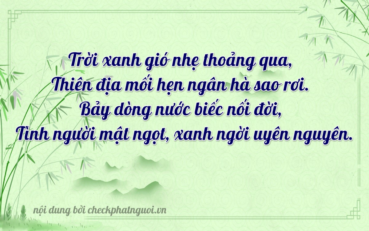 Bài thơ ý nghĩa cho <b>biển số 12A-16794</b> tại website checkphatnguoi.vn