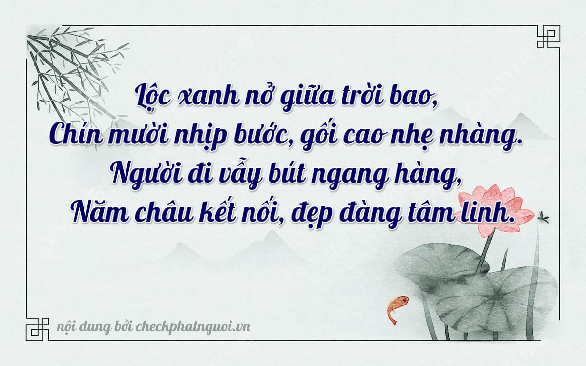 Bài thơ ý nghĩa cho <b>biển số 12A-16995</b> tại website checkphatnguoi.vn