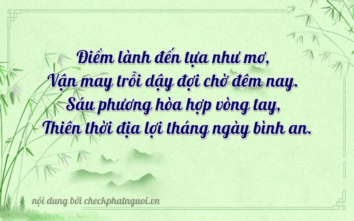 Bài thơ ý nghĩa cho <b>biển số 12A-24556</b> tại website checkphatnguoi.vn