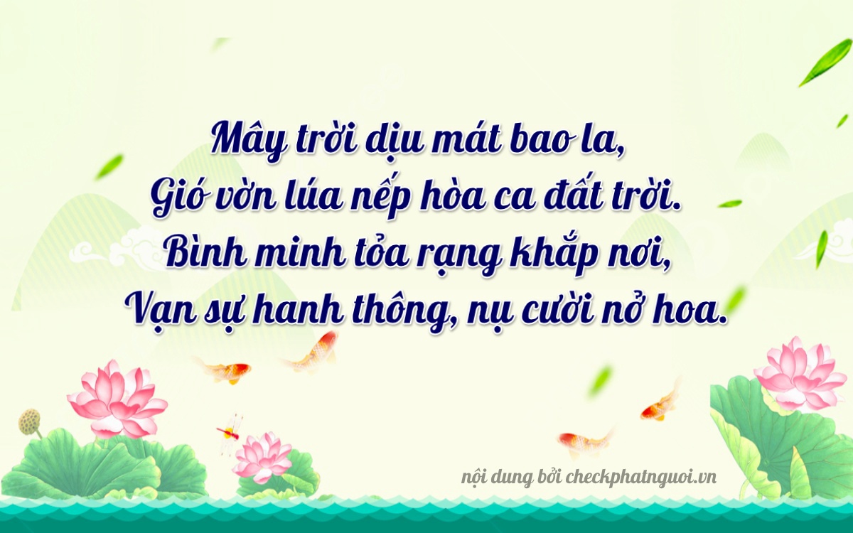 Bài thơ ý nghĩa cho <b>biển số 12A-25352</b> tại website checkphatnguoi.vn