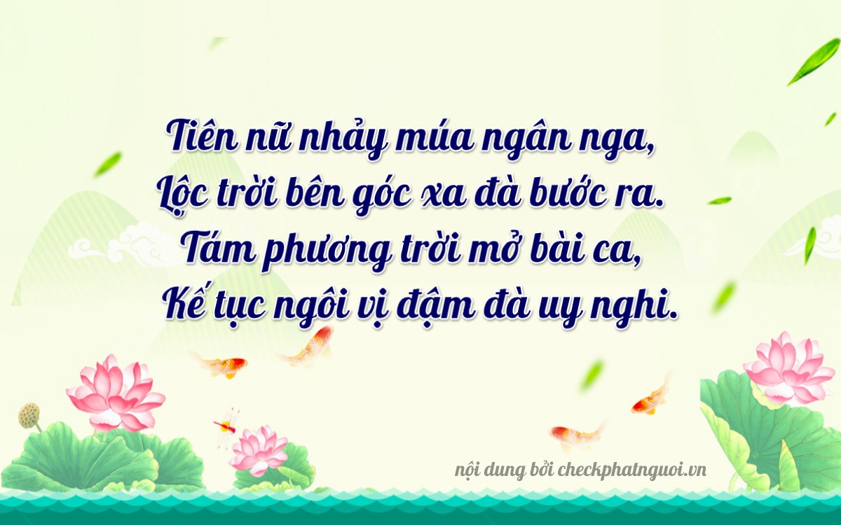 Bài thơ ý nghĩa cho <b>biển số 12A-26866</b> tại website checkphatnguoi.vn