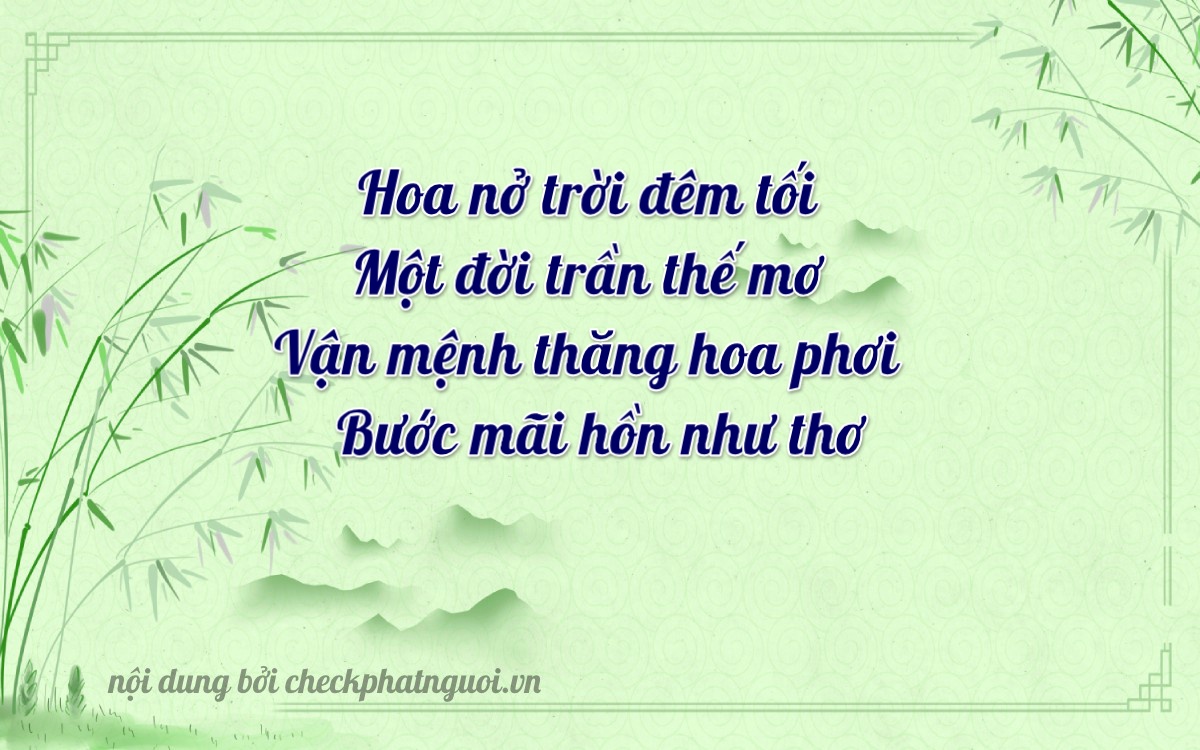 Bài thơ ý nghĩa cho <b>biển số 12AA-13001</b> tại website checkphatnguoi.vn
