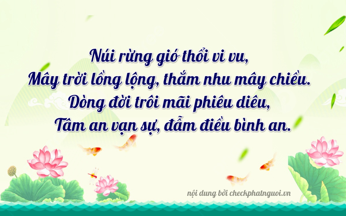 Bài thơ ý nghĩa cho <b>biển số 12AF-29789</b> tại website checkphatnguoi.vn