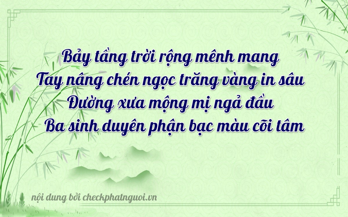 Bài thơ ý nghĩa cho <b>biển số 12C-07763</b> tại website checkphatnguoi.vn