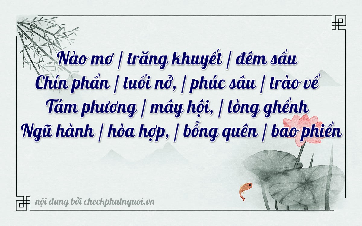 Bài thơ ý nghĩa cho <b>biển số 12D-00849</b> tại website checkphatnguoi.vn