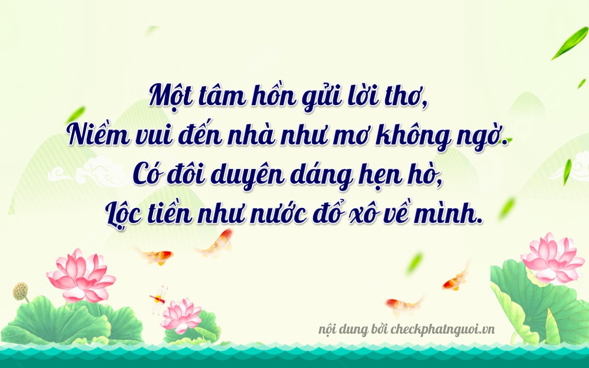 Bài thơ ý nghĩa cho <b>biển số 12D1-19946</b> tại website checkphatnguoi.vn