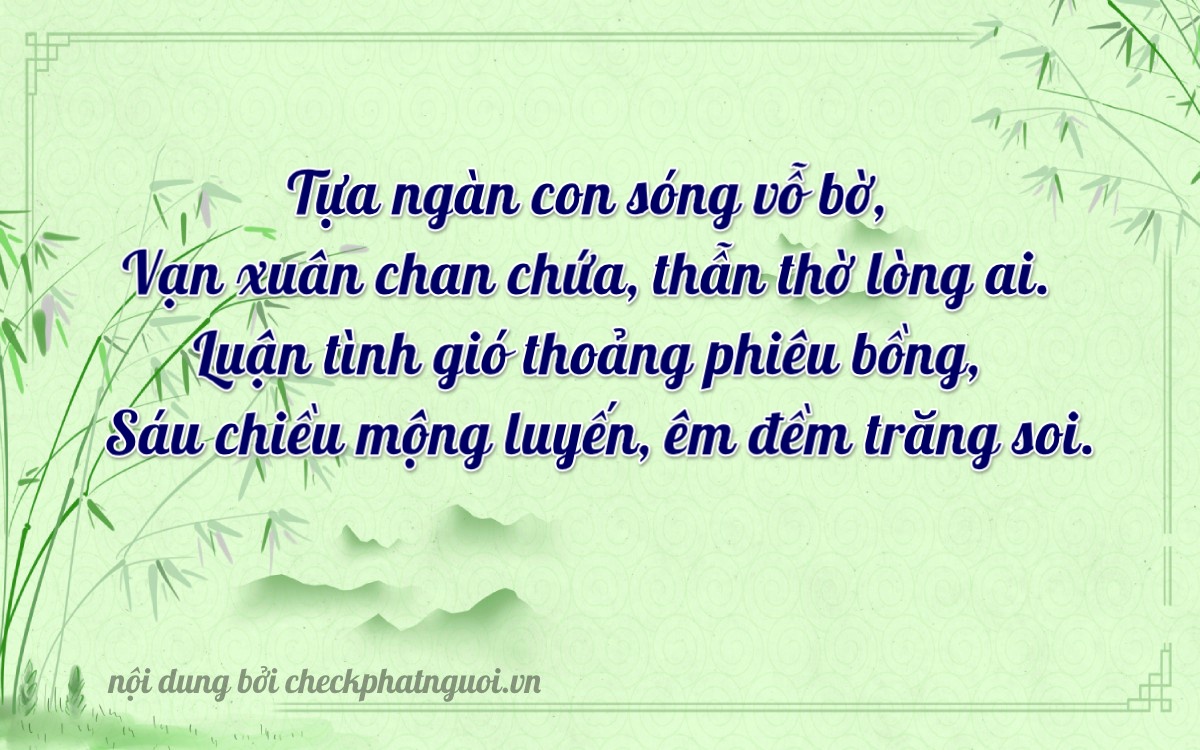 Bài thơ ý nghĩa cho <b>biển số 12D1-25066</b> tại website checkphatnguoi.vn