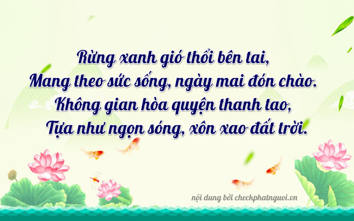 Bài thơ ý nghĩa cho <b>biển số 12D1-28858</b> tại website checkphatnguoi.vn