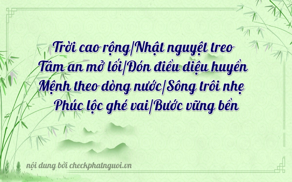 Bài thơ ý nghĩa cho <b>biển số 12H-02212</b> tại website checkphatnguoi.vn