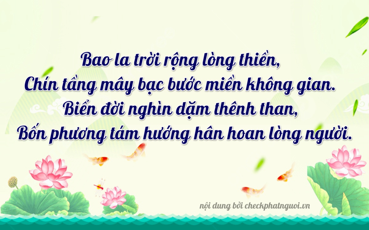 Bài thơ ý nghĩa cho <b>biển số 12H1-09974</b> tại website checkphatnguoi.vn