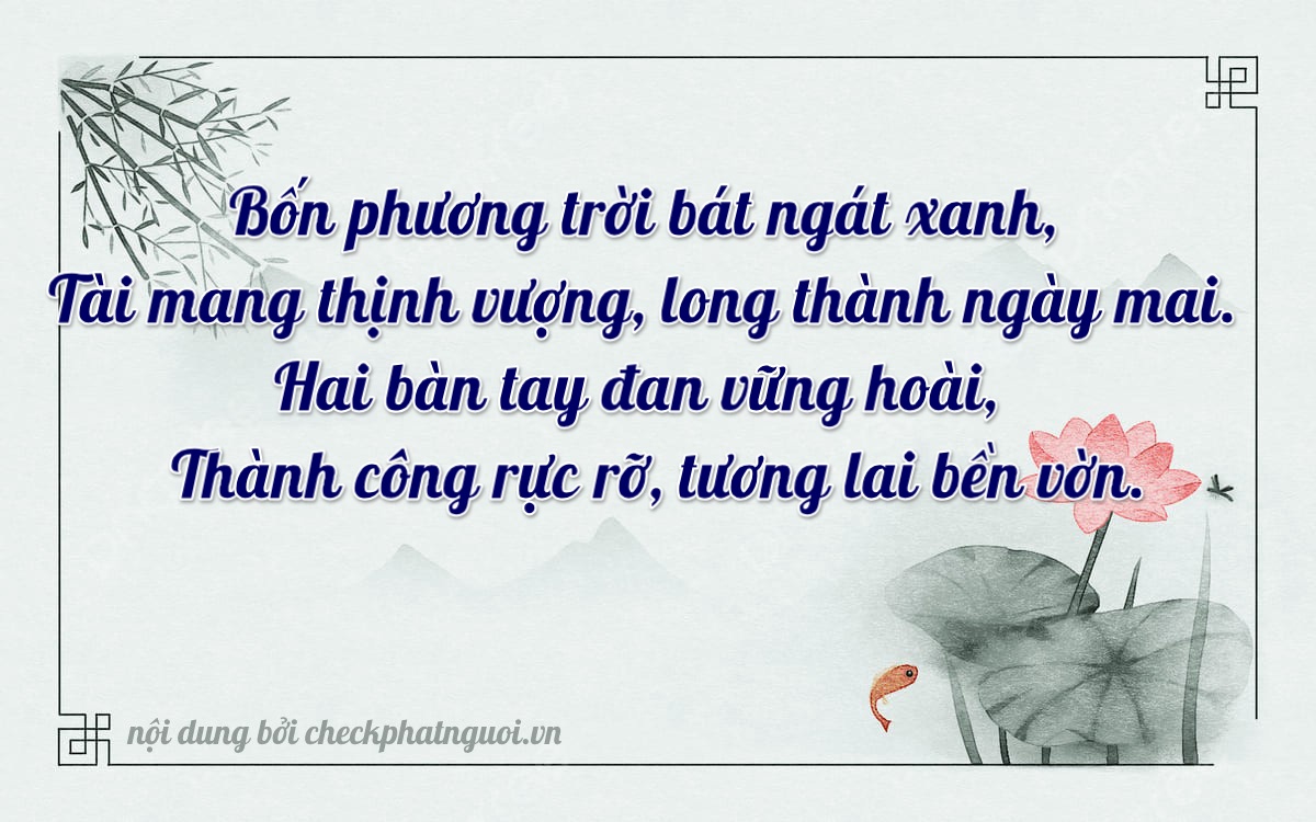 Bài thơ ý nghĩa cho <b>biển số 12H1-42532</b> tại website checkphatnguoi.vn