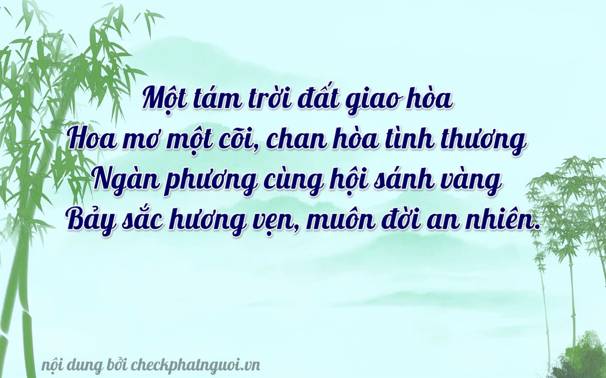Bài thơ ý nghĩa cho <b>biển số 12HA-11807</b> tại website checkphatnguoi.vn