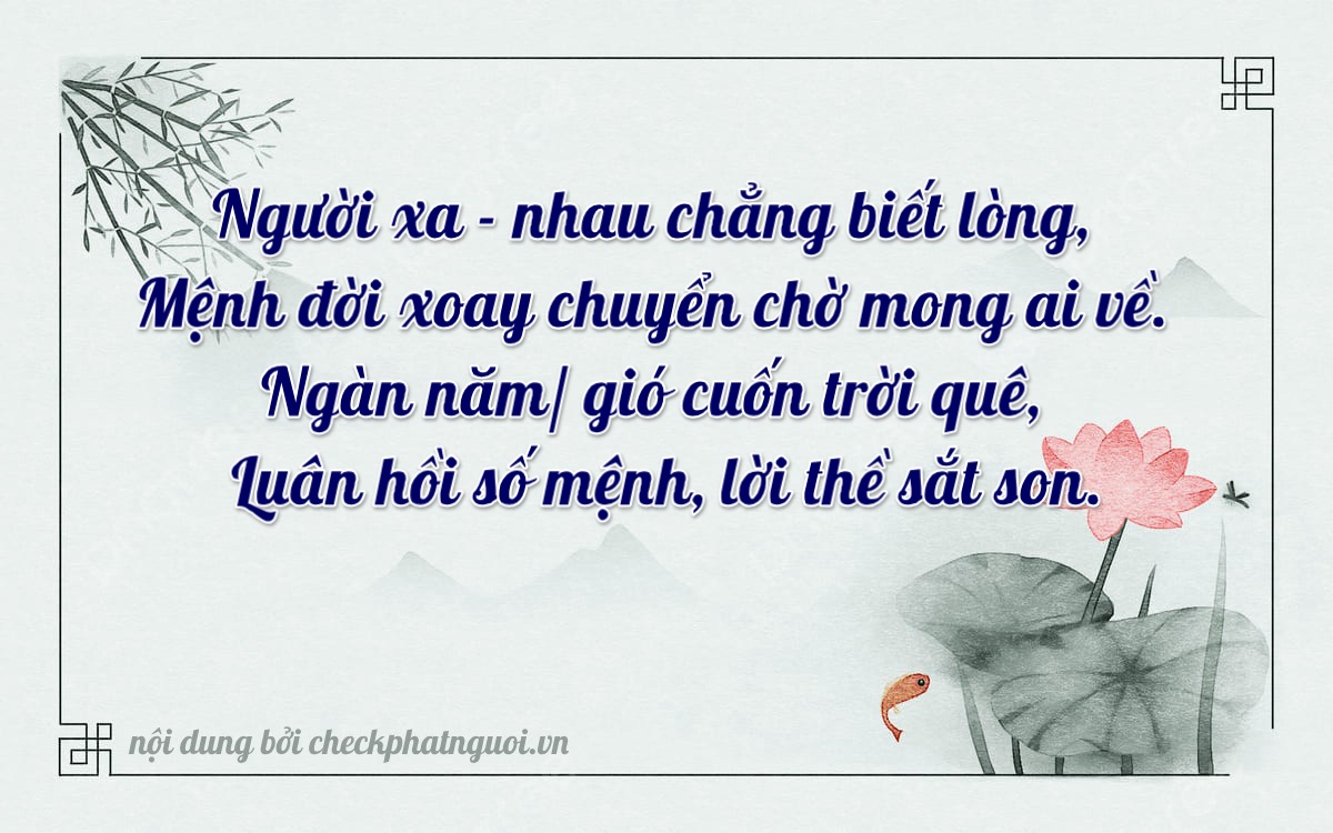 Bài thơ ý nghĩa cho <b>biển số 12P-11195</b> tại website checkphatnguoi.vn