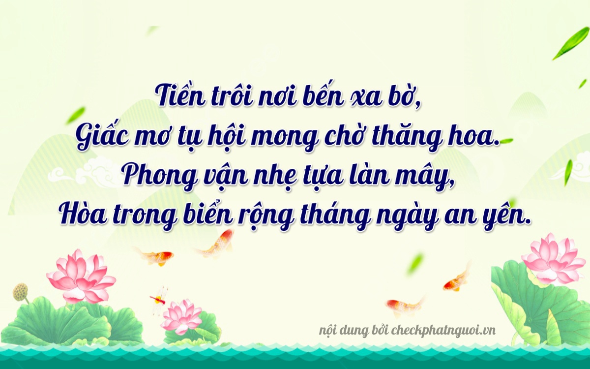 Bài thơ ý nghĩa cho <b>biển số 12P-13376</b> tại website checkphatnguoi.vn