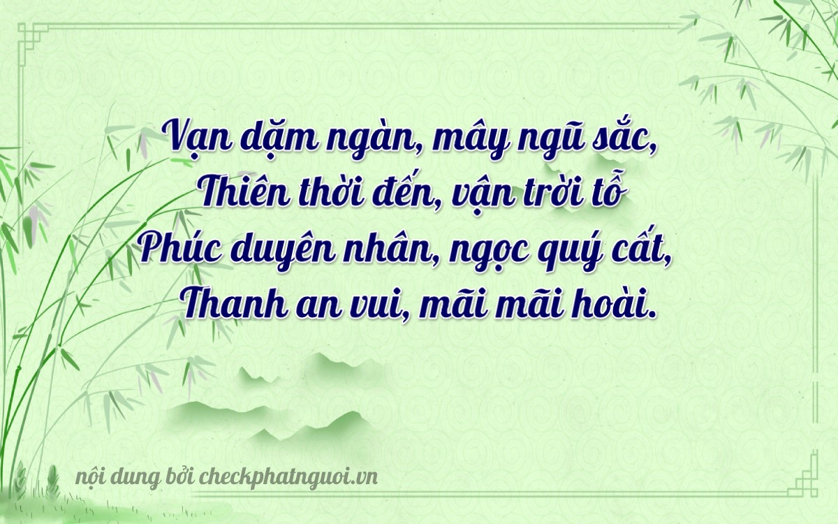 Bài thơ ý nghĩa cho <b>biển số 12PA-01859</b> tại website checkphatnguoi.vn