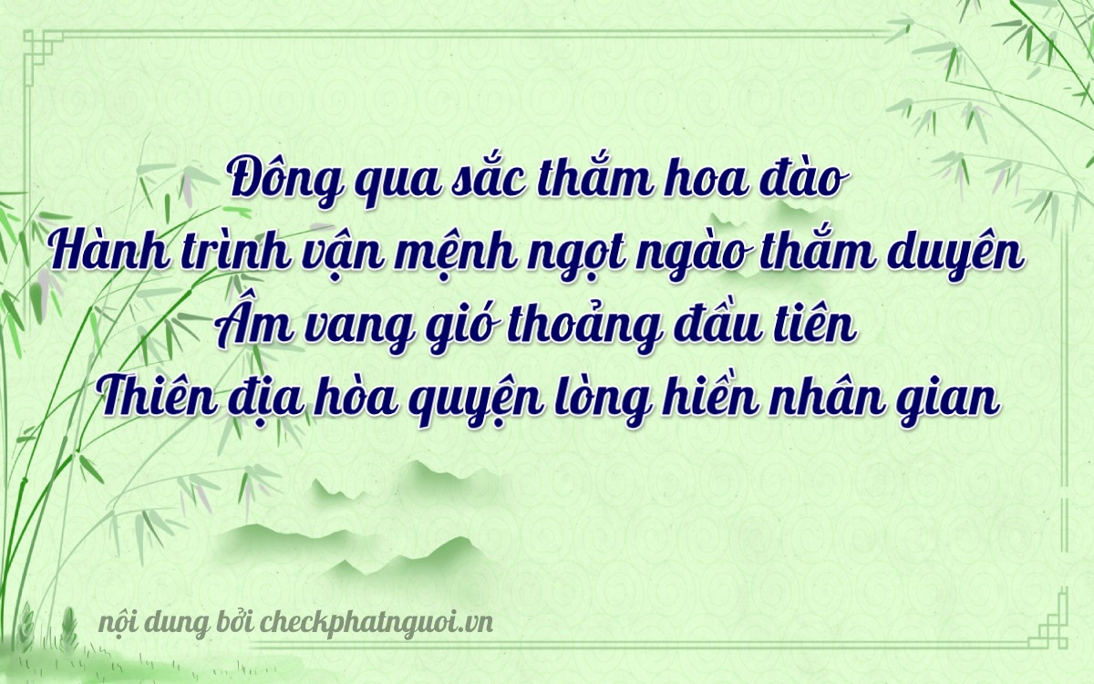 Bài thơ ý nghĩa cho <b>biển số 12T1-23791</b> tại website checkphatnguoi.vn