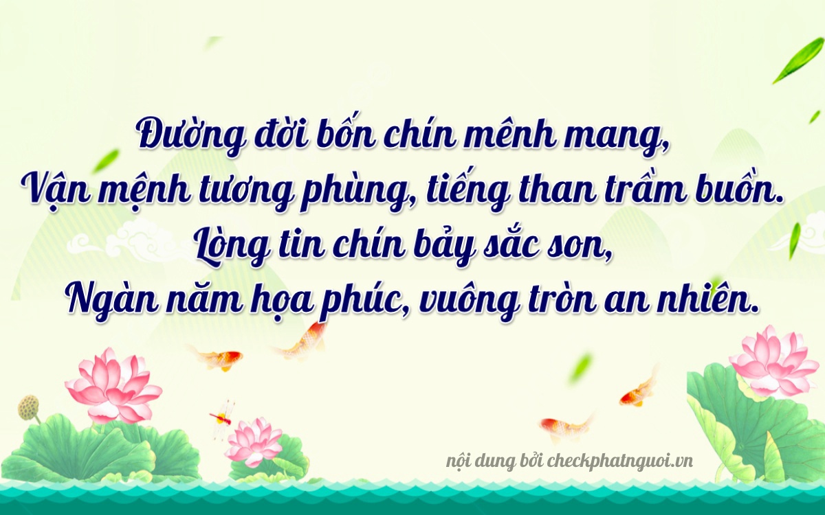 Bài thơ ý nghĩa cho <b>biển số 12U1-17493</b> tại website checkphatnguoi.vn