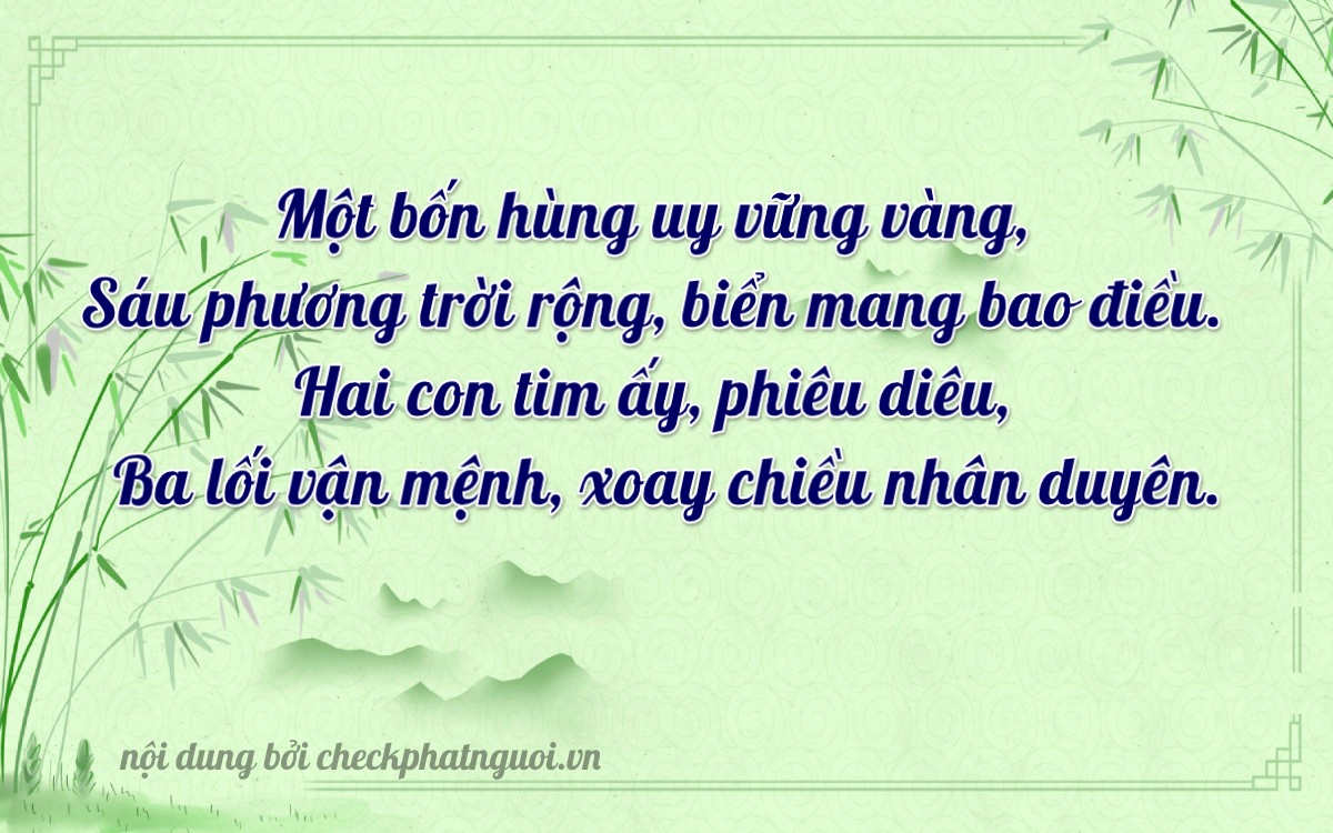 Bài thơ ý nghĩa cho <b>biển số 14623</b> tại website checkphatnguoi.vn