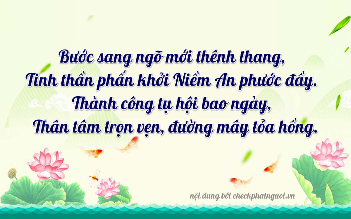 Bài thơ ý nghĩa cho <b>biển số 14A-04751</b> tại website checkphatnguoi.vn