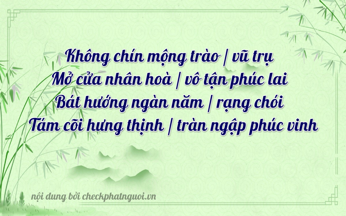 Bài thơ ý nghĩa cho <b>biển số 14A-09988</b> tại website checkphatnguoi.vn