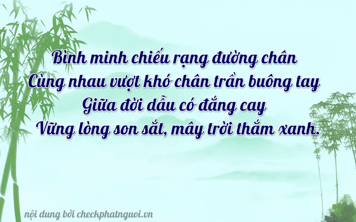 Bài thơ ý nghĩa cho <b>biển số 14A-11156</b> tại website checkphatnguoi.vn