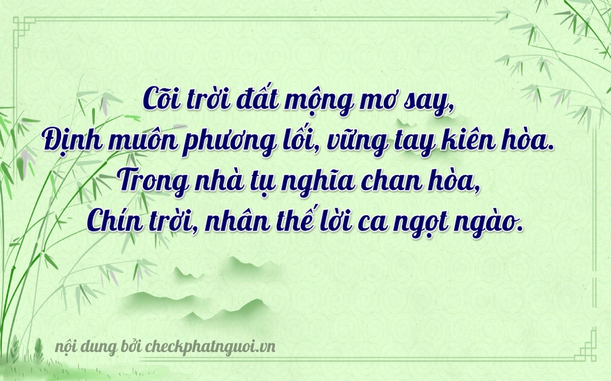 Bài thơ ý nghĩa cho <b>biển số 14A-11319</b> tại website checkphatnguoi.vn