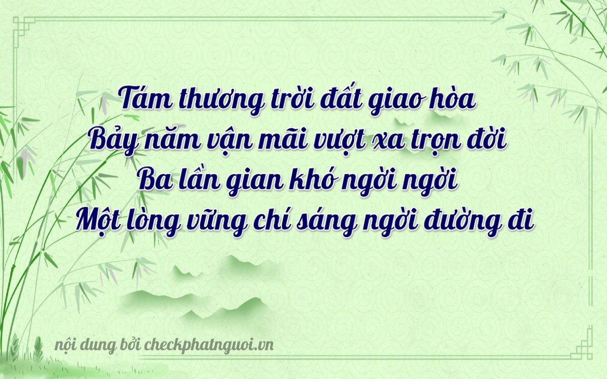 Bài thơ ý nghĩa cho <b>biển số 14A-18731</b> tại website checkphatnguoi.vn