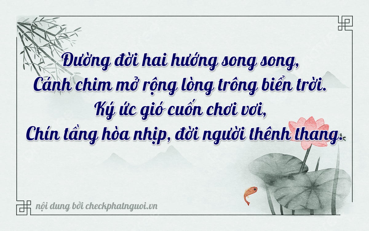 Bài thơ ý nghĩa cho <b>biển số 14A-22669</b> tại website checkphatnguoi.vn