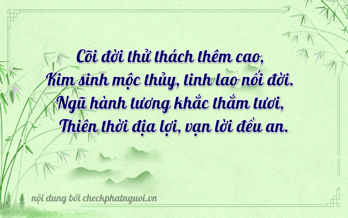 Bài thơ ý nghĩa cho <b>biển số 14A-22687</b> tại website checkphatnguoi.vn