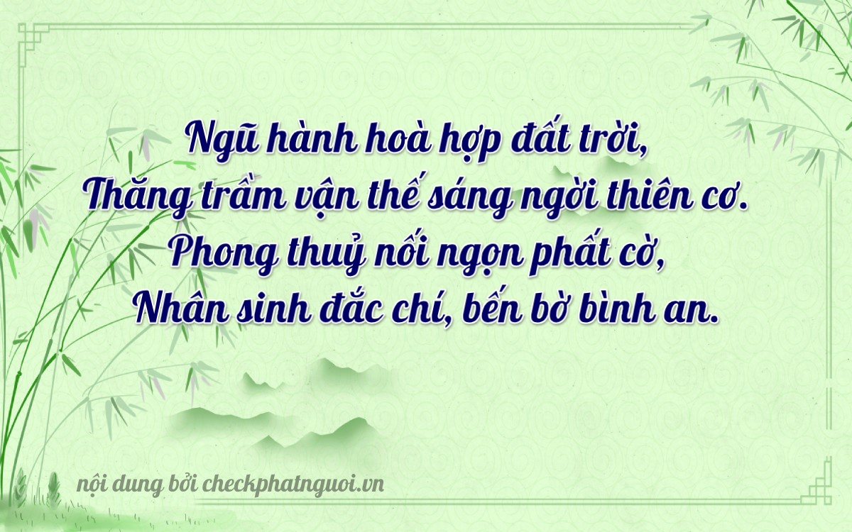 Bài thơ ý nghĩa cho <b>biển số 14A-22868</b> tại website checkphatnguoi.vn