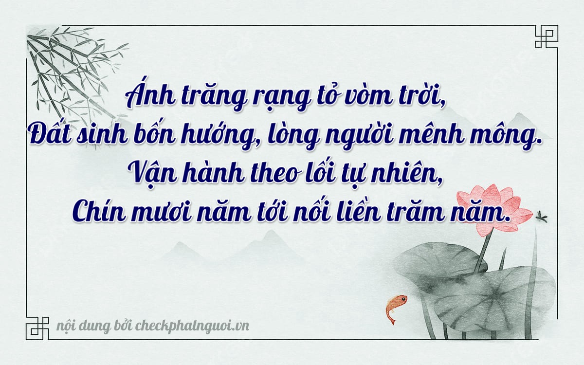 Bài thơ ý nghĩa cho <b>biển số 14A-24289</b> tại website checkphatnguoi.vn