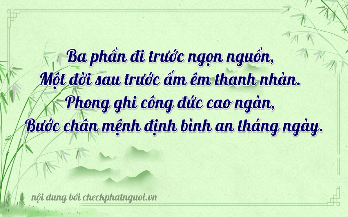 Bài thơ ý nghĩa cho <b>biển số 14A-31396</b> tại website checkphatnguoi.vn