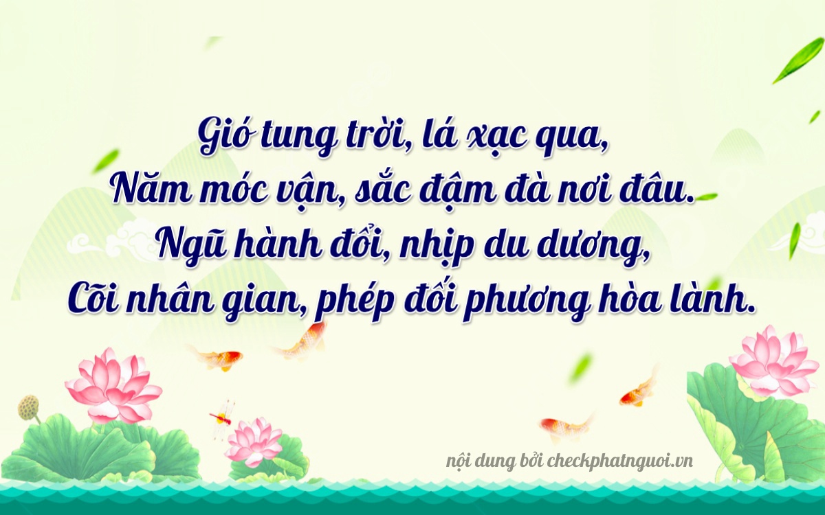 Bài thơ ý nghĩa cho <b>biển số 14A-31941</b> tại website checkphatnguoi.vn