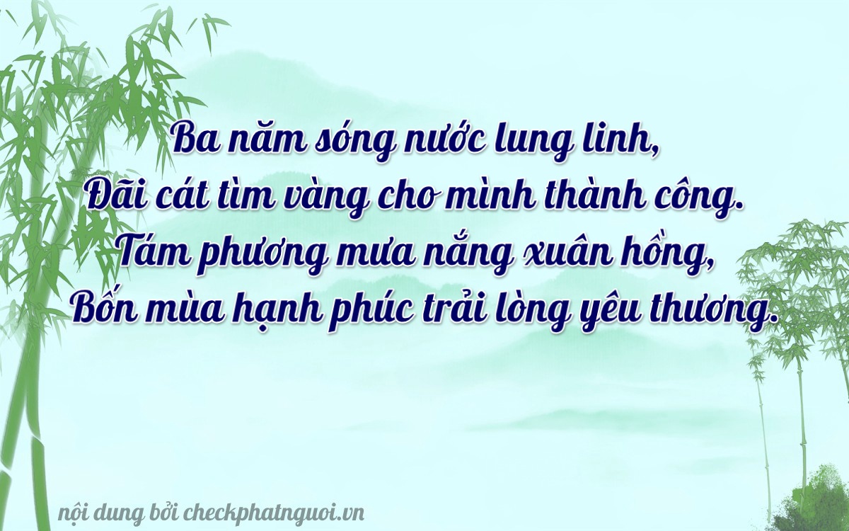 Bài thơ ý nghĩa cho <b>biển số 14A-32188</b> tại website checkphatnguoi.vn