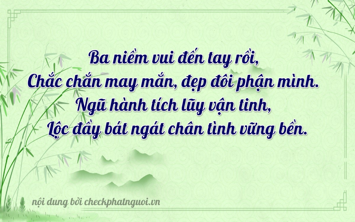 Bài thơ ý nghĩa cho <b>biển số 14A-34566</b> tại website checkphatnguoi.vn