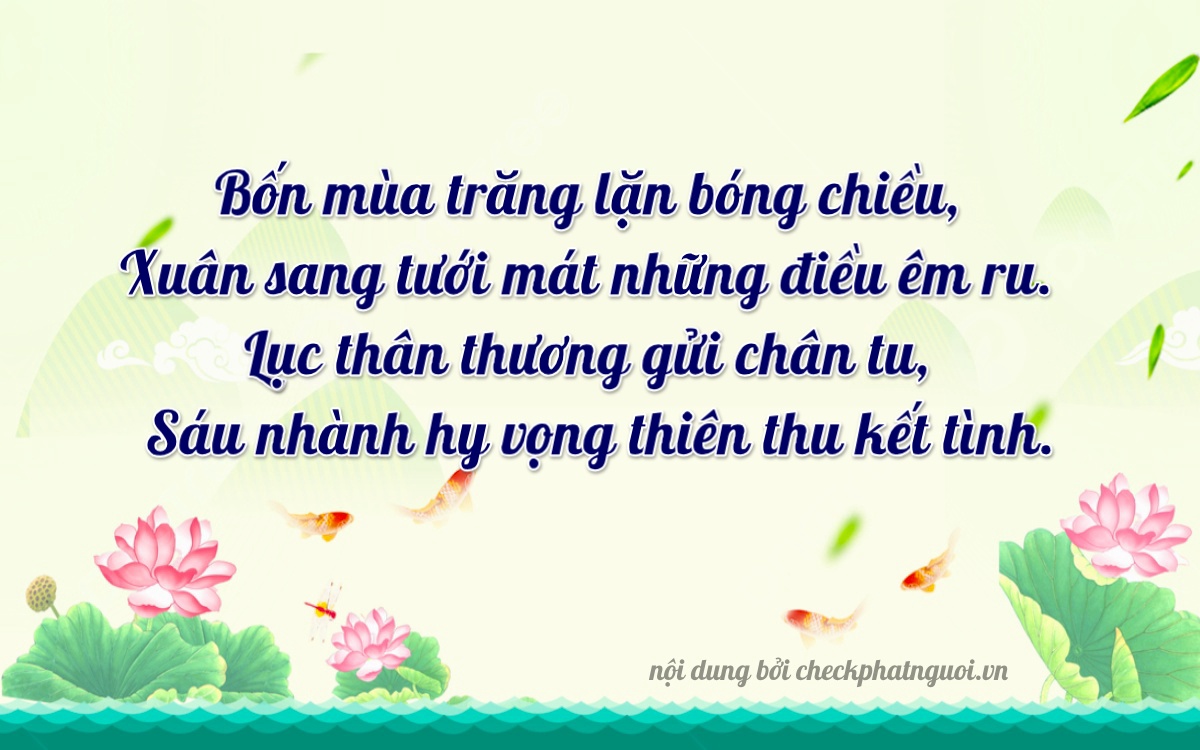 Bài thơ ý nghĩa cho <b>biển số 14A-41666</b> tại website checkphatnguoi.vn