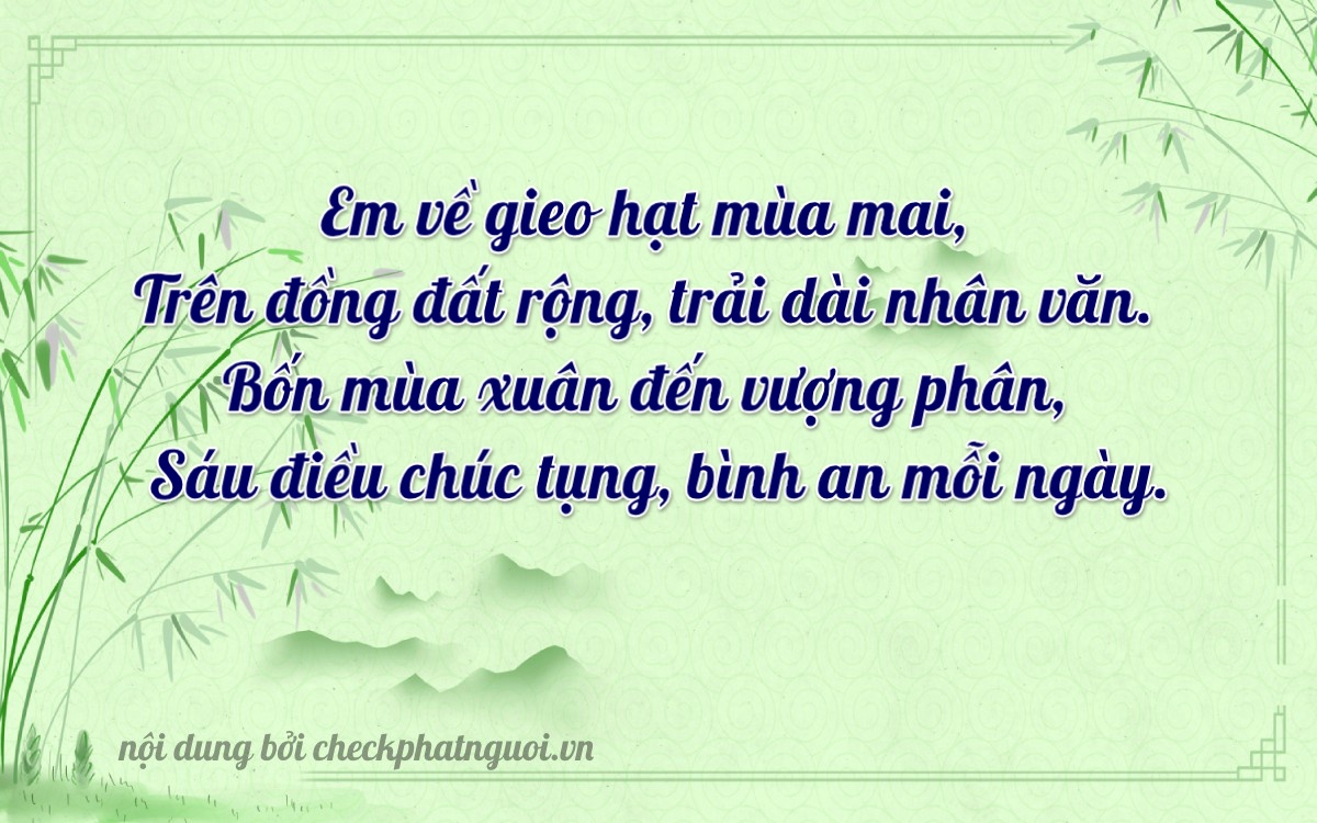 Bài thơ ý nghĩa cho <b>biển số 14A-42046</b> tại website checkphatnguoi.vn
