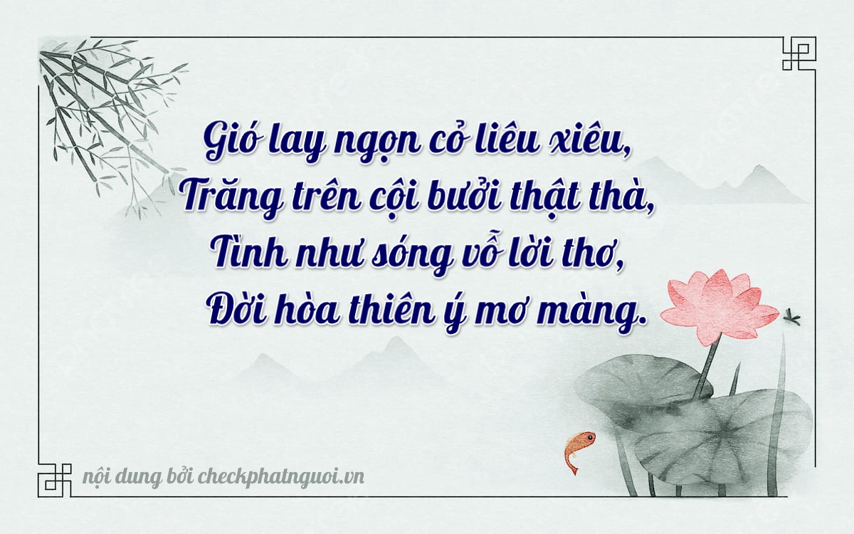 Bài thơ ý nghĩa cho <b>biển số 14A-45678</b> tại website checkphatnguoi.vn